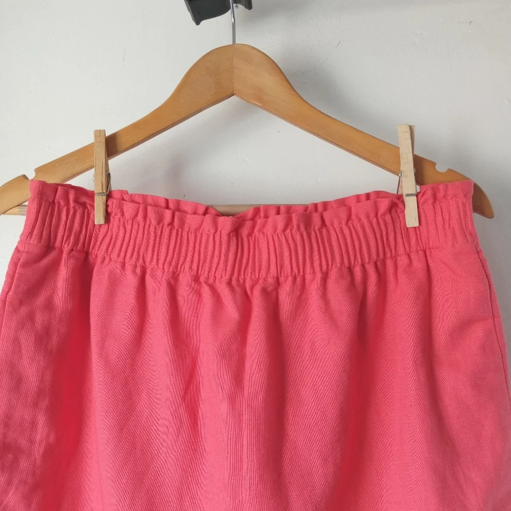 NWT J.Crew Factory 6 Linen Blend Side Walk Skirt
